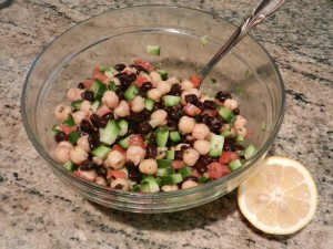 Mediterranean Chickpea and Black Bean Salad