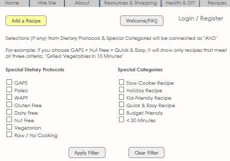 recipe filter1